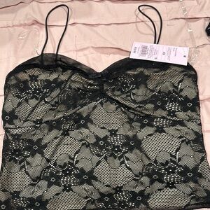 Wild Fable Black Bustier Camisole Top